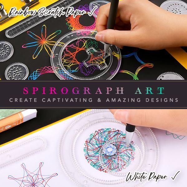 22Pcs Spirograph Geometric Ruler Set