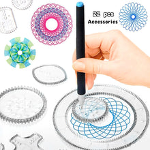Load image into Gallery viewer, 22Pcs Spirograph Geometric Ruler Set
